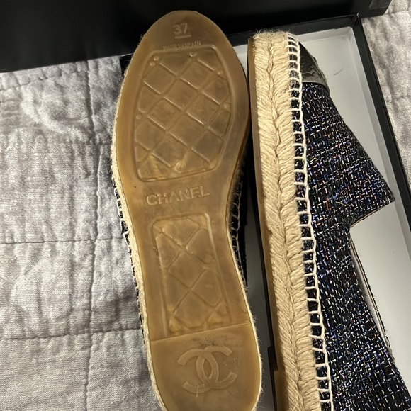 Chanel authentic Tweed espadrilles multi color - Picture 6 of 7